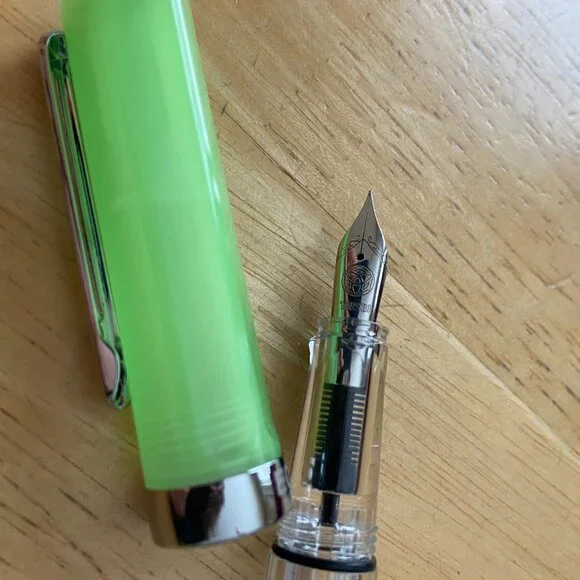 Fountain Pen Bundle: TWSBI Eco Glow Green (EF) and Pilot Brown Kakuno (F - Picture 4 of 5